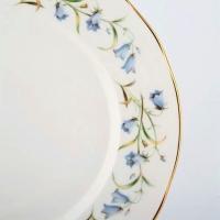 <p>Harebell&nbsp;is one of the most popular patterns. It displays blue harebells with green stalks on white Bone China with a gold trim</p>
<p>Fine Bone China made in England.</p>
<p>It has a classic Victorian style scalloped edge and a subtle embossed feel to suit elegant and fine dining as well as everyday use.</p>
<p>Every item is simply designed but beautifully and carefully crafted, with one standout feature &ndash; a mesmerising translucent characteristic, due to the exemplary quality of the china.</p>
<p>This unique characteristic &ndash; created by the collection&rsquo;s lead-free reflective glaze &ndash; actually enhances the appearance of all food presentation, therefore helping to make all dining occasions that little bit more special.</p>
<p>Duchess English fine bone china represents excellent value for an English made bone china set.<br /><br /><strong>Official UK Stockist</strong></p>