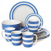 <span><span style="color: #0000ff;">&nbsp;The classic Cornish blue and white stripey tableware has been made since 1926, and it has become quite the icon of British design. Our blue Cornishware stripes make for perfect presents. Mostly boxed.</span><br /></span><br /><strong>&nbsp;&nbsp;Please be aware that the colour of this range has slight inconsistencies. The blue might vary slightly and the background off/white may vary slightly. This has been normal for this range for some years.<br /></strong><br /><strong>&nbsp; &nbsp;Please contact us if you are looking for a particular shade of colour (from previous experience). We may be able to help.<br /><br /><strong>Official UK Stockist</strong><br /></strong>