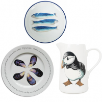 <p>Jersey Pottery was established in since 1946. They are a fourth-generation family business in the Island of Jersey, a British Crown Dependency and largest of the Channel Islands.<br /><br />Their beautiful pottery is inspired by the natural environment and wildlife in which we work, play and travel.<br /><br />Shop our remaining stock of patterns including <strong>Fruits de Mer</strong>, <strong>Harlequin Blue</strong> and <strong>Neptune</strong>.<br /><br /><br /><strong><span style="color: #000000;">Official UK Stockist</span></strong></p>