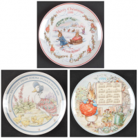 Retired Annual Peter Rabbit Plates by Wedgwood. Including Birthday plates, Christmas plates and Calendar plates.<br /><br />Remains of our stock. These items are now discontinued.