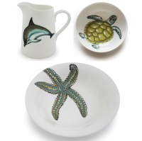 <span>Named after the mythical god of the seas, Neptune by Jersey Pottery is a sparkling collection of everyday ceramics featuring six popular and iconic marine creatures. Universally adored, the beautifully drawn puffin, starfish, dolphin, seahorse, turtle and whale designs are complemented by the ocean-colour palette background. Neptune is made from durable new bone china.</span>