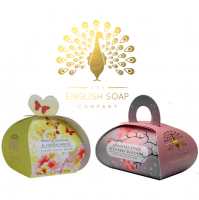 <p>Luxury soaps from The English Soap Company. All products are hand made using the finest, skin friendly, natural ingredients. Founded twelve years ago in Kent, UK.</p>
<p>The Soaps are made from pure vegetable oils to which they add generous amounts of vegetable derived glycerine and shea butter from the African Karite tree to ensure that the bar moisturises and nourishes the skin. To ensure that the texture of the bar is smooth and silky they use a triple blending and refining process to ensure the mix is perfectly smooth before it goes to be pressed.</p>
<p>All their perfumes are made in England by expert perfumers and have been designed specifically for the English Soap Company. All their soaps are generously perfumed with long lasting quality perfumes.</p>