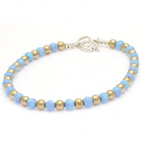 A beautiful selection of hand made sterling silver and gold filled bracelets and bangles, some set with pearls and blue or pink opals - designed so you can mix and match for a great look!