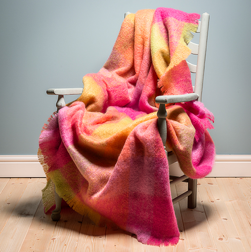 AVOCA Mohair Blend Lotus Throw 56"x72" Large