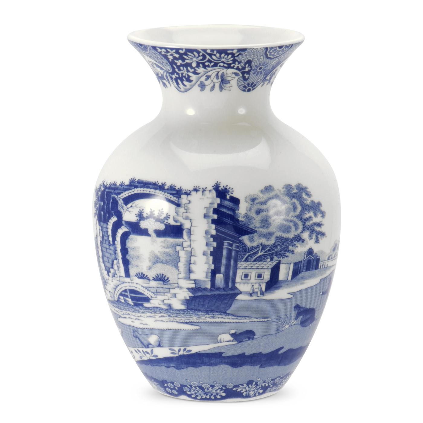 Spode Blue Italian Vase 6 5241