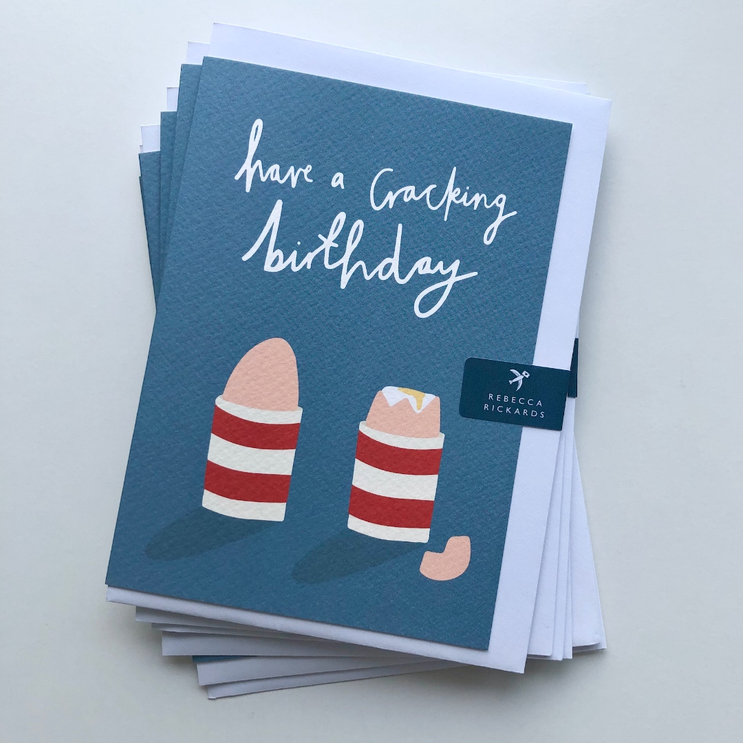 Rebecca Rickards Cornish Red Cracking Birthday Single Card