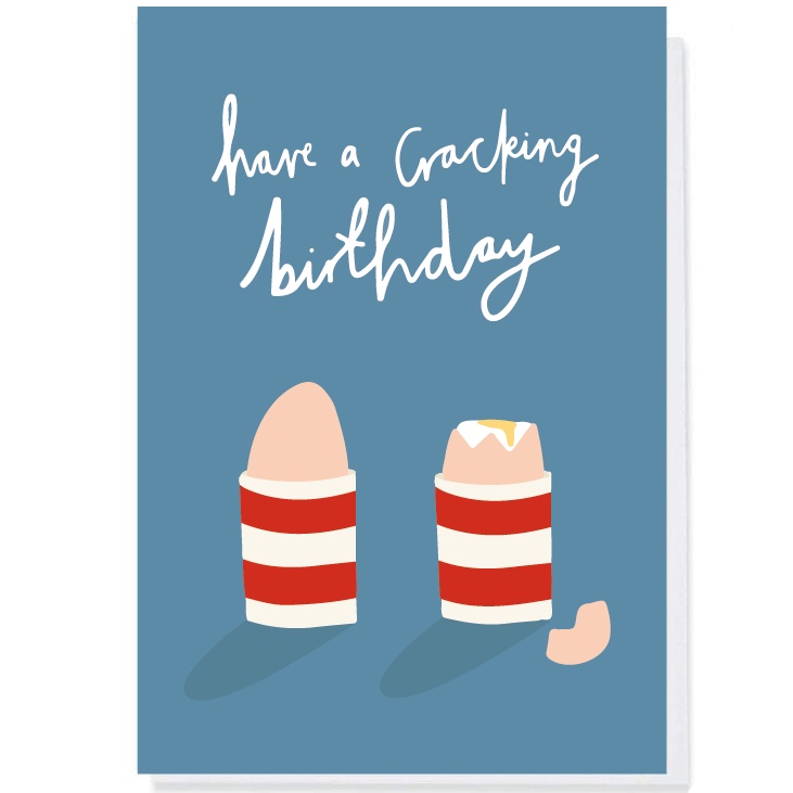 Rebecca Rickards Cornish Red Cracking Birthday Single Card