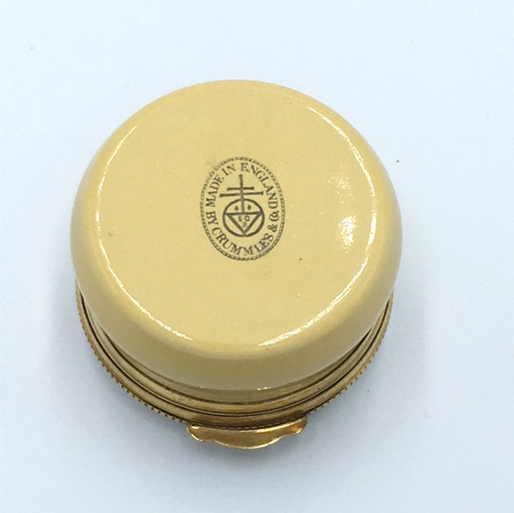 Crummles Enamel Musical Instruments Round Box 45mm