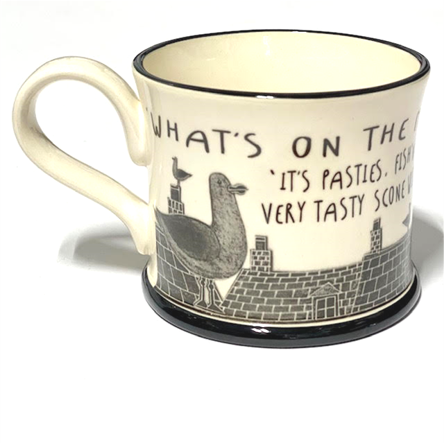 Moorland Pottery Tazza Yorkshire 'The Lad' – Ceramica Originale Scraffito – Capacità 1/2 Pinta – Prodotta In Inghilterra