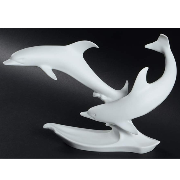 Vintage Kaiser Porcelain Pair of Dolphins from 