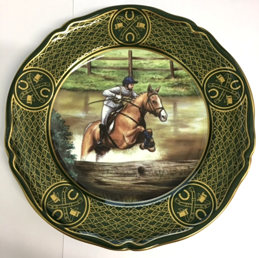 Eventing ~ Porcelain Horse Plate 