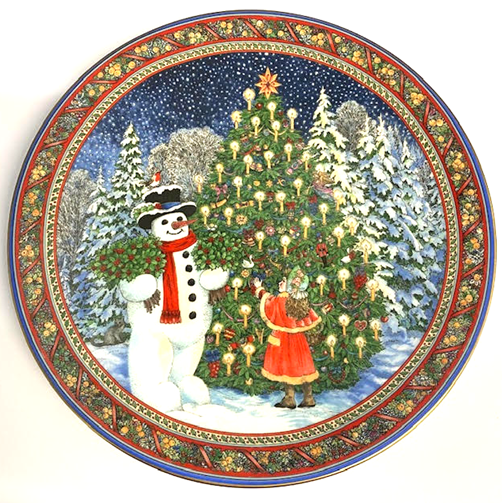 Royal Worcester Christmas Tales 'The Snowman' Plate