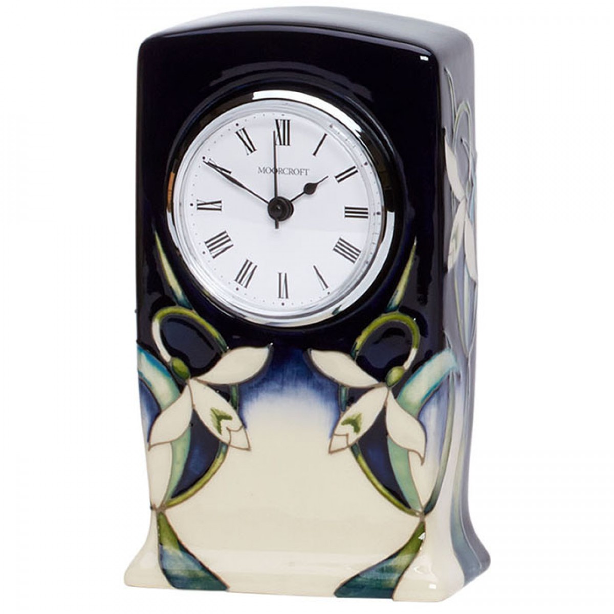 Moorcroft Snowdrop Twenty Winters Clock CL1*