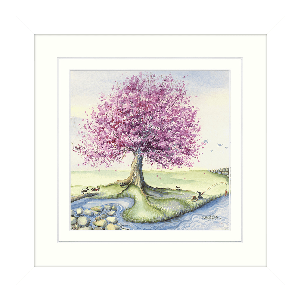 Catherine Stephenson Down By The River Framed 33x33cm