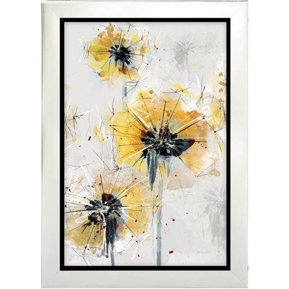 Green Lili 'Fields Of Gold II' Framed 47x67cm