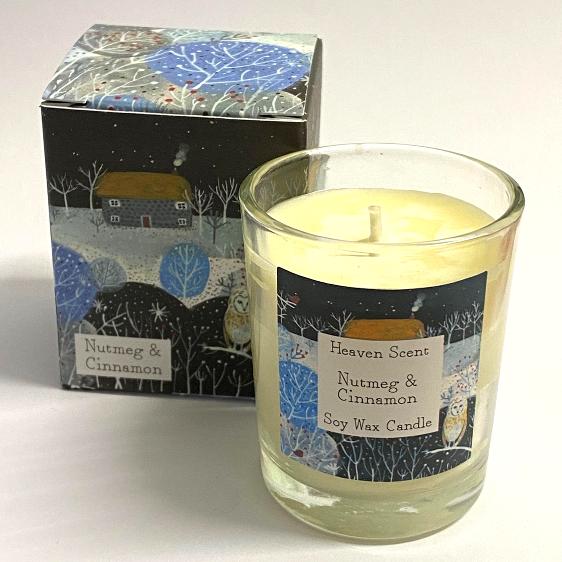 Heaven Scent Soy Wax Candle 9cl Winter Nutmeg & Cinnamon