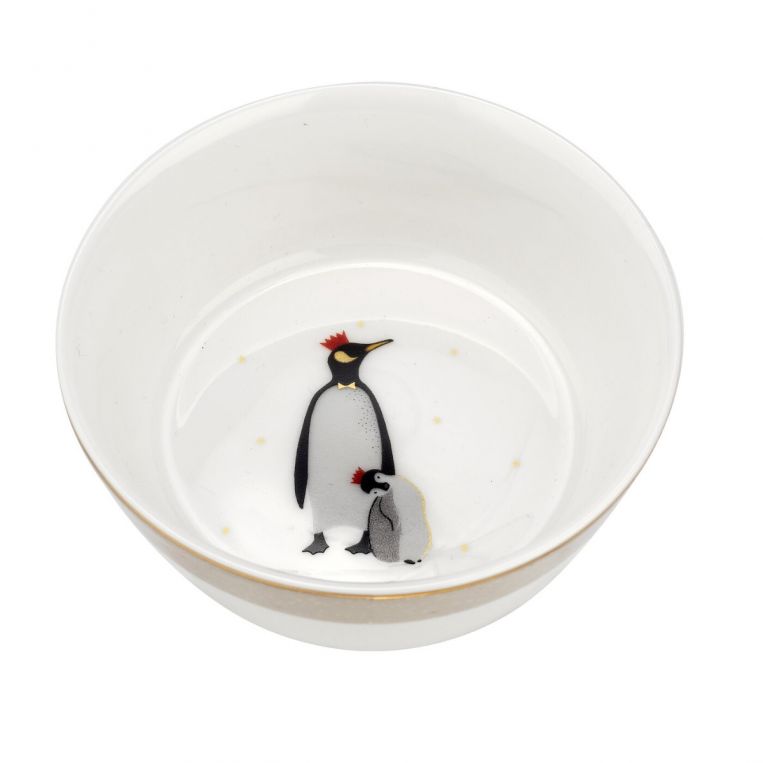 Sara Miller Christmas Penguin Bowls Set of Two 9168