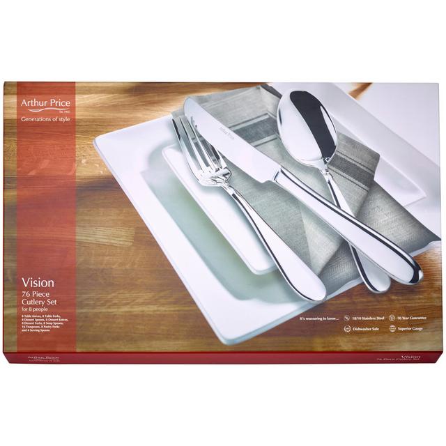Arthur Price Vision 76 Piece Boxed Cutlery Set 7611