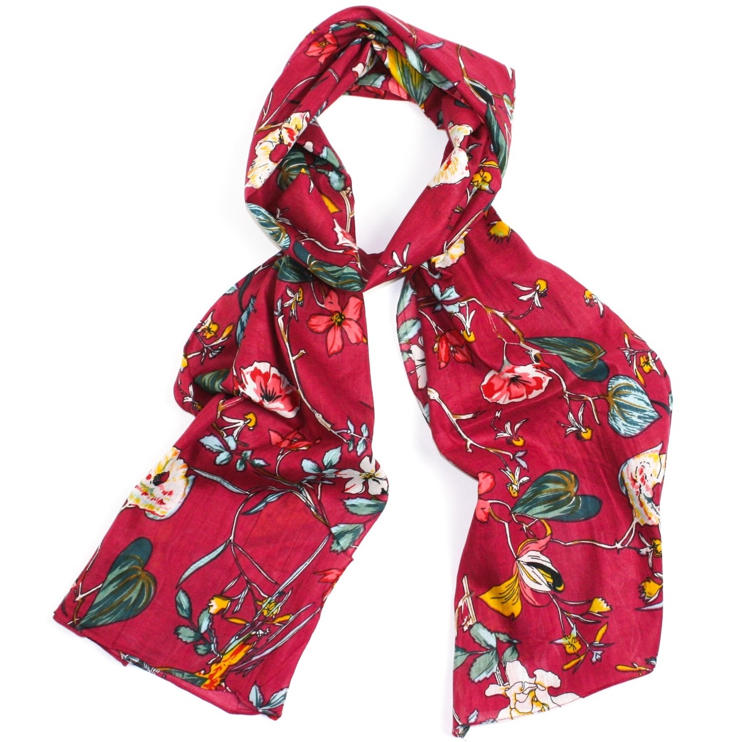 Saffron & Co. Scarf Ginger Red Organic (50cm x 180cm)*