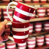 <span><span><span style="color: #ff0000;">Our classic Cornishware is also available in red, perfect for Christmas or any time of the year. Our red and white stripes make for perfect presents and some come in branded gift boxes.</span><br /><br /><strong>&nbsp;&nbsp;&nbsp;Please be aware that the colour of this range has slight inconsistencies. The red might vary slightly and the background off/white may vary slightly. This has been normal for this range for some years.<br /></strong><br /><strong><span style="font-size: small;">&nbsp; &nbsp;</span>Please contact us if you are looking for a particular shade of colour (from previous experience). We may be able to help.<br /><br /></strong></span></span>
<h2>Morrab Studio is the Oldest Cornishware Stockist &amp; Specialist</h2>
<span><strong><br /></strong></span>
