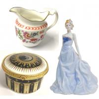 Royal Worcester Figurines, China Boxes, Jugs and other ornaments.<br /><br />Most of this items were made in England.
