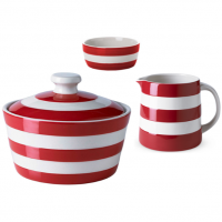 <span style="color: #ff0000;">Our classic Cornishware is also available in red, perfect for Christmas or any time of the year. Our red and white stripes make for perfect presents and some come in branded gift boxes.</span><br /><br /><strong>&nbsp;&nbsp;&nbsp;Please be aware that the colour of this range has slight inconsistencies. The red might vary slightly and the background off/white may vary slightly. This has been normal for this range for some years.<br /></strong><br /><strong>&nbsp; &nbsp;Please contact us if you are looking for a particular shade of colour (from previous experience). We may be able to help.<br /><br /><strong>Official UK Stockist</strong><br /></strong>