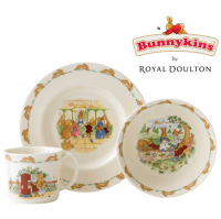 <span>Unique in their design with a long history, Bunnykins items feature a variety of adorable bunny motifs, from playing outside and eating dinner to commemorative christening scenes and beyond. Dinner plates, mugs and cereal bowls have all been designed to perfectly fit the smallest of hands so they&rsquo;re easy to use.</span>