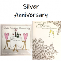 Shop for Silver Wedding Anniversary cards at Morrab Studio.<br /><br /><strong>25th</strong> Wedding Anniversary cards