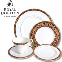 <span>If you want to dine in traditional style, Tennyson is here for you to enjoy. Made in the Classic shape, it features intricate rococo scrollwork, complete with 22 carat gold trim. First launched in 1997 by Royal Doulton, Tennyson bone china tableware was designed by Bobby Clayton and it brings a luxurious edge to the whole fine dining experience. <br /><br />This English fine bone china is made in England.</span>