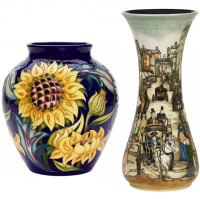 <span style="color: #333333;"><strong><span style="font-size: small;">All in stock now</span><br /><br /></strong>Although all Moorcroft Pottery is highly collectable, the Limited Editions are probably among the most sought after items to own.</span><br /><span style="color: #333333;">All numbered and signed on their bases, ownership of one of the lower edition sizes especially is highly prized. All of the ranges we stock are first quality.</span><br /><span style="color: #333333;">We also check every item on arrival into our stock before we offer it for sale. We are a family business, established in 1950 in the quality gift trade.<br /><br /></span>
<h2>Official Moorcroft Stockist and Specialist for over 30 years.</h2>
<strong><span><br /></span></strong>