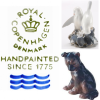 Hand decorated china figurines from Denmark. All boxed and in best condition. They are no longer made so are of interest to collectors. Superb quality from one of the oldest porcelain manufacturers.