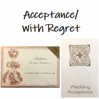 Shop for Wedding Acceptance or Regret Cards at Morrab Studio