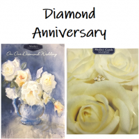 Shop for Diamond Wedding Anniversary cards at Morrab Studio.<br /><br /><strong>60th</strong> Wedding Anniversary cards