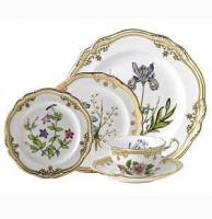 <span style="color: #000000;"><strong>Now Discontinued. These items are available from the stock we have left.</strong></span><br />The stunning Stafford Flowers china pattern by Spode features a white body that is adorned with glittering gold trim and graceful botanical designs based on illustrations from 1790. Produced for more than 25 years, Stafford Flowers dinnerware is now discontinued.